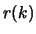 $r(k)$