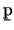 $\b{p}$