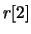 $r[2]$
