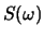 $S(\omega)$