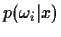 $p(\omega_i\vert x)$