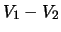 $V_1-V_2$