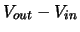 $V_{out}-V_{in}$